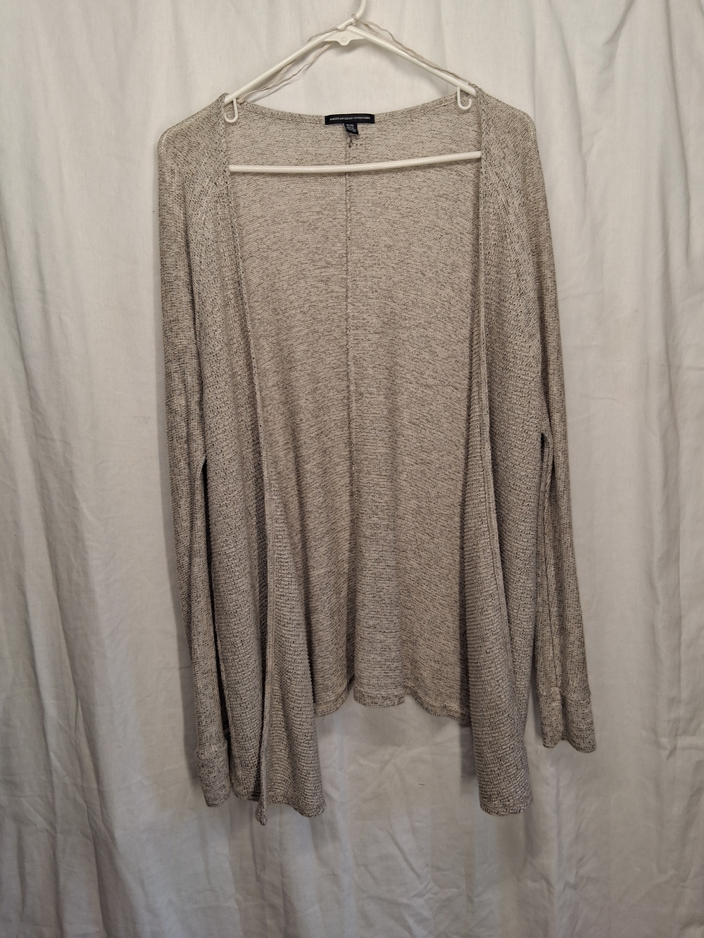 American Eagle Outfitters Heather Tan Open Front Cardigan